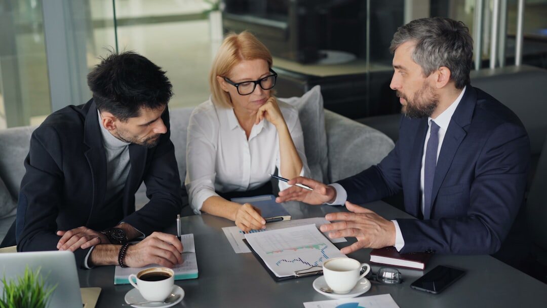 business team discussing project