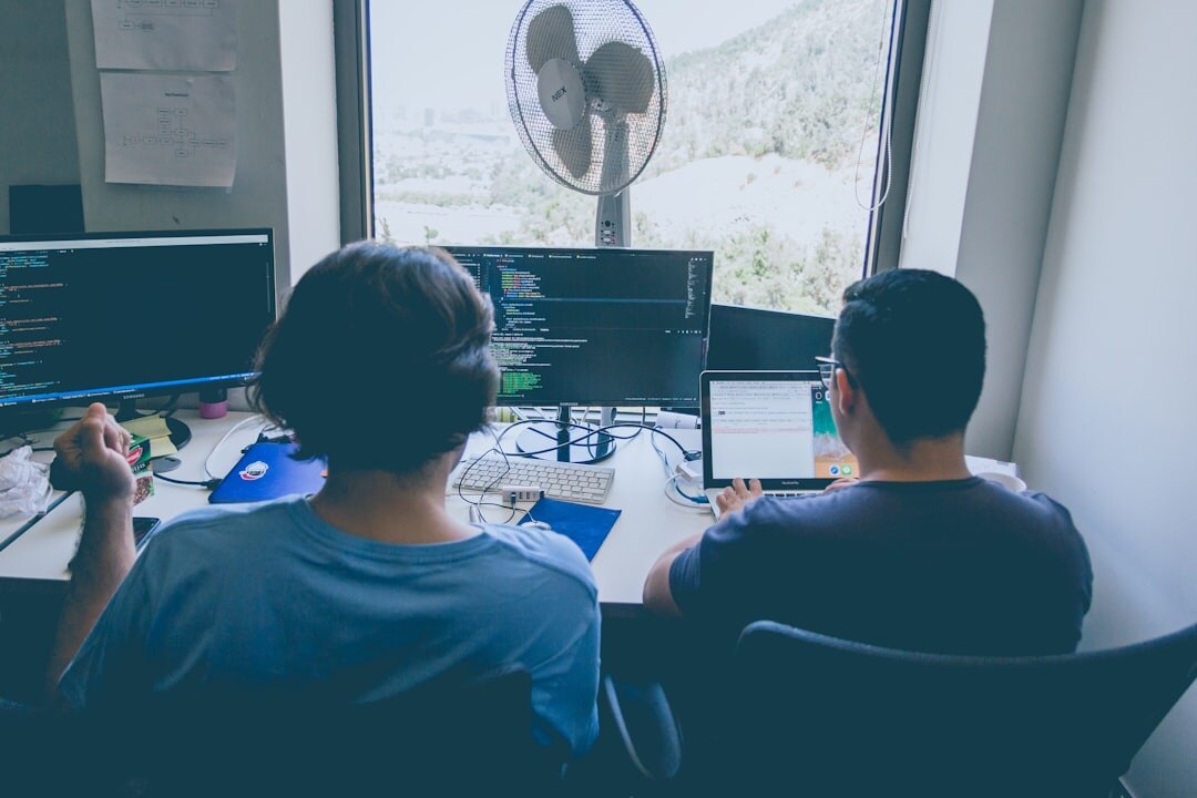 developers discussing code
